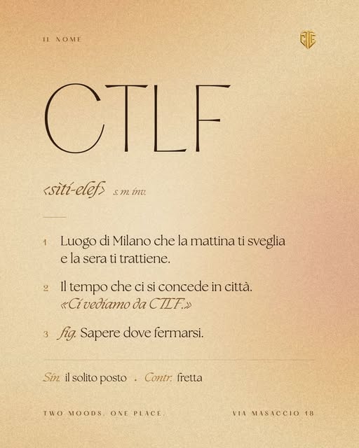 Post Instagram di CTLF del 28 set 2026: Si scrive CTLF, si legge sìti elef.